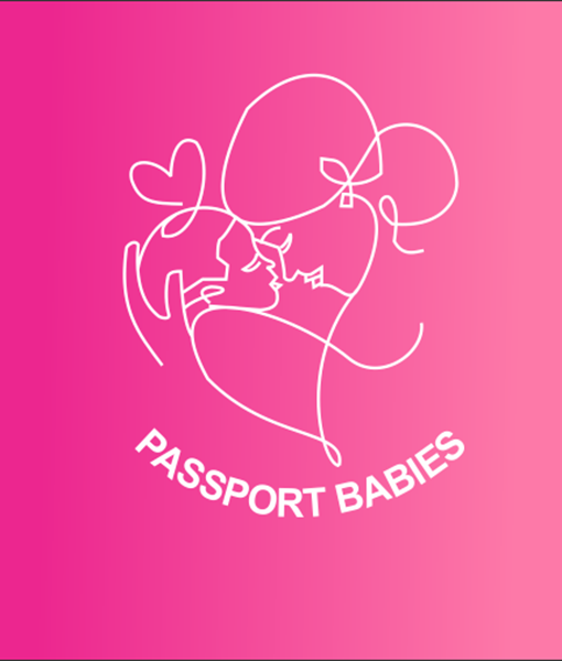 passport baby logo round